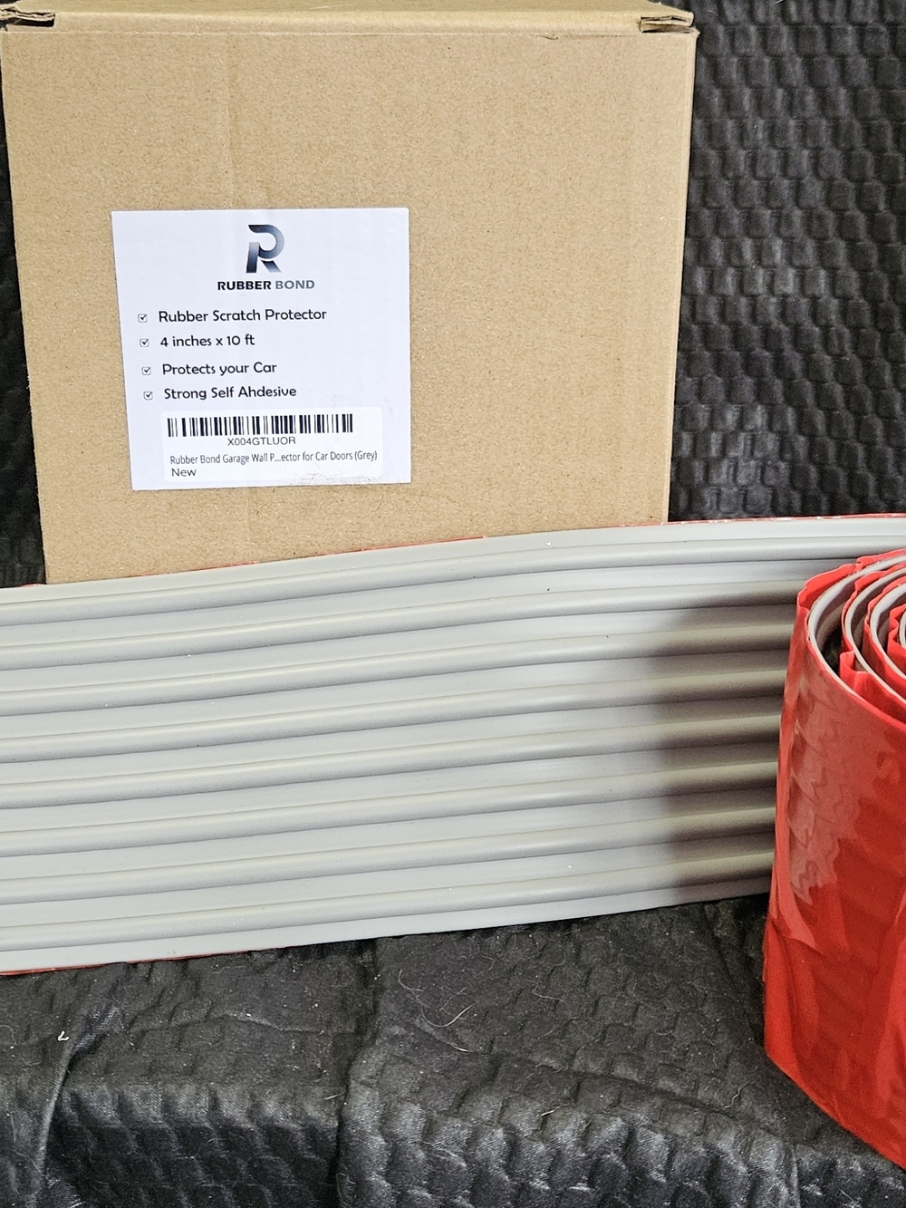 Rubber Bond Garage Car Door Scratch Protector - Gray 2 Rolls!
